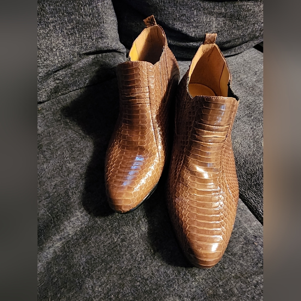 Giorgio Brutini Private Collection Ankle Boots Snake Skin Exotic size 10